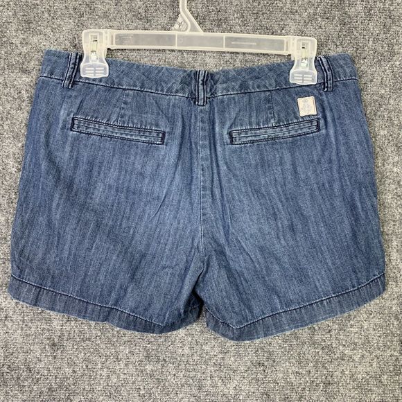 Tommy Hilfiger Light Denim Short Shorts Women Sz 6 Mid-rise Cotton - Picture 7 of 9